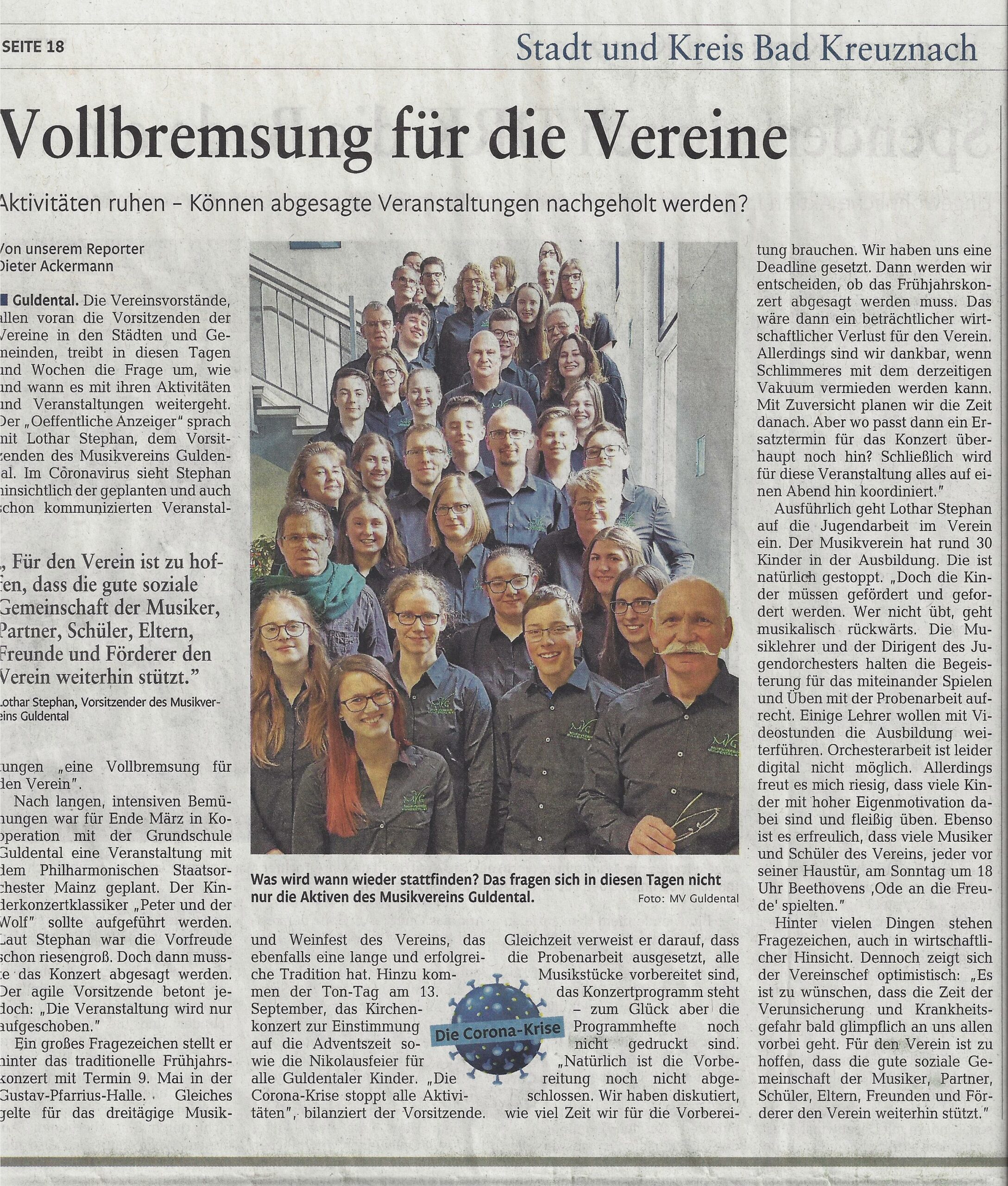 Read more about the article Vollbremsung für die Vereine