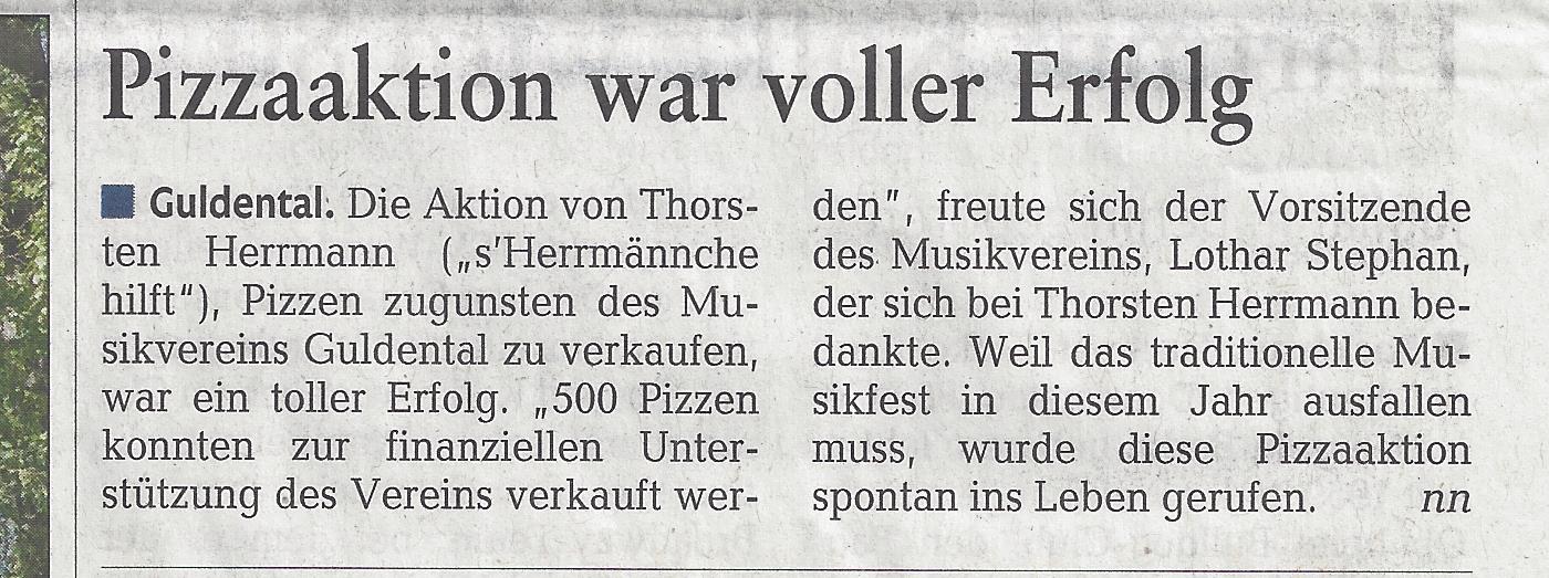 Read more about the article Pizzaaktion war voller Erfolg